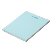 Powder Blue Solid Color Notitieblok (Linkerzijde)