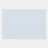Powder Blue Stripes Patroon Inpakpapier Vel (Voorkant 3)