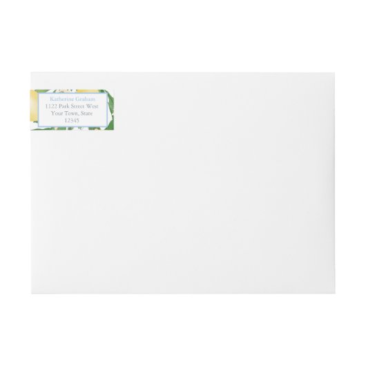 Powder Blue Sweet Baby Boy Citroenen Baby shower (Voorkant)