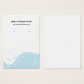 Powder Blue Swirl Custom Oorsprongskaart Visitekaartjes (Voorkant /achterkant)