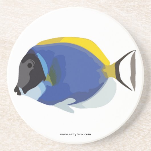 Powder Blue Tang Fish Onderzetter (Voorkant)