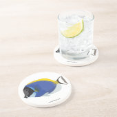Powder Blue Tang Fish Onderzetter (Zijkant)