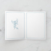 Powder Blue Toile de Jouy Paris Wedding Invitation (Binnen)