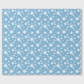 Powder Blue Volleyball Chevron Patterned Cadeaupapier (Vlak)