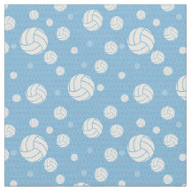 Powder Blue Volleyball Chevron Patterned