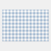 Powder Blue White Pset Patroon Inpakpapier Vel (Voorkant 2)