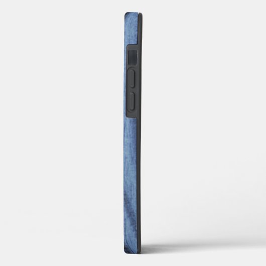 Powder Blue Wood Graan Case-Mate iPhone Case (Achterkant / Links)