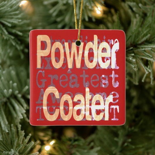 Powder Coater Extraordinaire Keramisch Ornament (Boom)