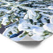Powder Forest // Blue Snow Pet Mountain Poster (Hoek)