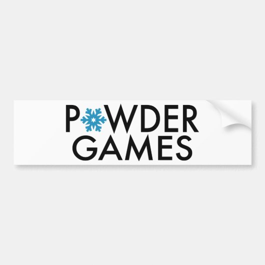 Powder Games Bumpersticker (Voorkant)