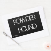 Powder Hound Rechthoekige Sticker (Envelop)