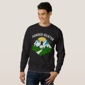 Powder Hunter Mannen T-shirt met lange mouwen (Voorkant volledig)