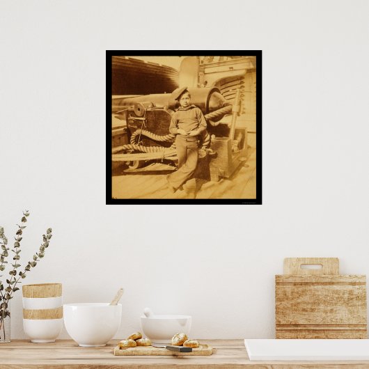 Powder Monkey op de US Pawnee 1862 Poster (Keuken)