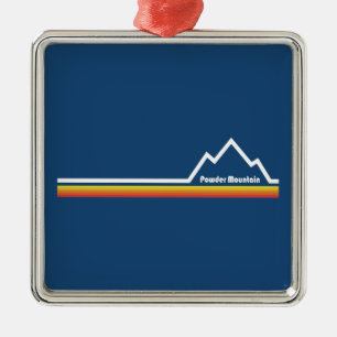 Powder Mountain Metalen Ornament