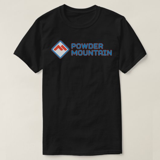 Powder Mountain Ski Resort Fan T-shirt (Design voorkant)
