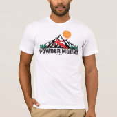 Powder Mountain Ski Sunset T-shirt (Voorkant)