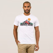 Powder Mountain Ski Sunset T-shirt (Voorkant volledig)