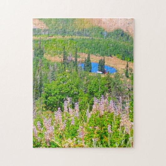 Powder Mountain Summertime: Verborgen meer Legpuzzel (Verticaal)