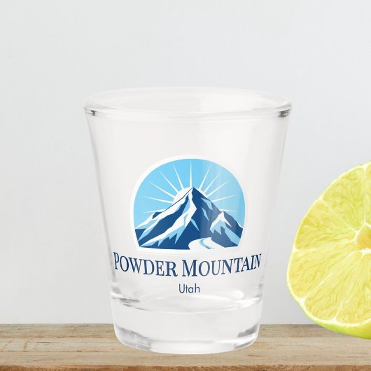  Powder Mountain utah Shot glass Shot Glas