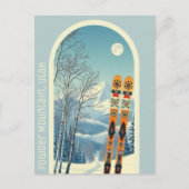 Powder Mountain Utah ski vakantie Briefkaart (Voorkant)