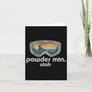 Powder Mountain Utah Snowboard retro snowboarden Kaart