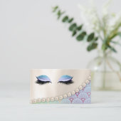 Powder my Nose Makeup Eye Lashes Mermaid Visitekaartje (Staand voorkant)