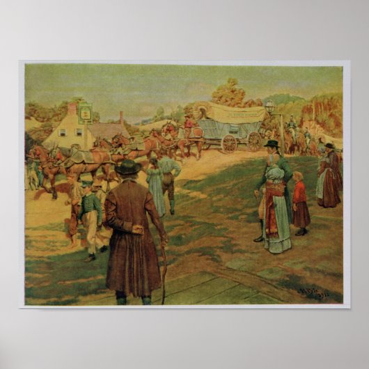 Powder naar Perry bij het meer van Erie, 1911 Poster (Voorkant)