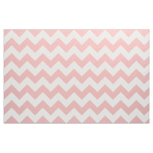 Powder Pink Chevron Zigzag Fabric Stof