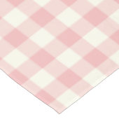 Powder Pink Gingham Patroon Tablecloth controleren Tafelkleed (Gekanteld)