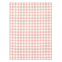 Powder Pink Gingham Patroon Tablecloth controleren