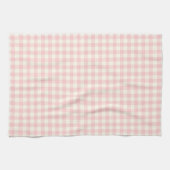 Powder Pink Gingham Pattern Kitchen Towels Theedoek (Horizontaal)
