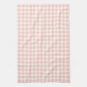 Powder Pink Gingham Pattern Kitchen Towels Theedoek (Verticaal)