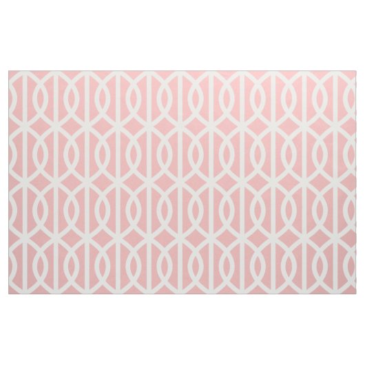 Powder Pink Trellis Pattern Fabric Stof (Fat Quarter)