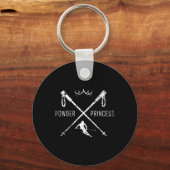 Powder Princess Ski Shirt Sleutelhanger (Voorkant)