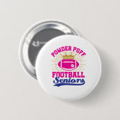 Powder Puff Football Senioren Ronde Button 5,7 Cm (Voorkant /achterkant)