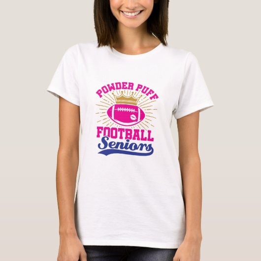 Powder Puff Football Senioren T-shirt (Voorkant)