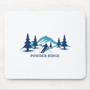 Powder Ridge Minnesota Ski Resort Skiën Skier _1 Muismat