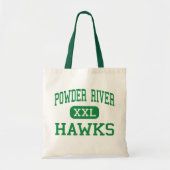 Powder River - Hawks - High - Broadus Montana Tote Bag (Voorkant)