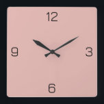 Powder Roos E6B6B0 Kleur - Optie om naam toe te vo Vierkante Klok<br><div class="desc">Voeg een naam, initialen of wat tekst toe, of houd de kleur alleen. Kleurcoördinaten met andere items in de winkel op basis van de naam en de HEX-code (zescijferige hex-triplet). Gebruik deze code om andere items te mixen, te matchen en aan te passen om mee te gaan, of om toe...</div>
