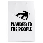 Powder Snow to People Ski Medium Cadeauzakje (Voorkant)