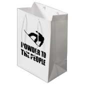 Powder Snow to People Ski Medium Cadeauzakje (Voorkant Gekanteld)