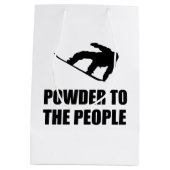 Powder Snow to People Ski Medium Cadeauzakje (Achterkant)