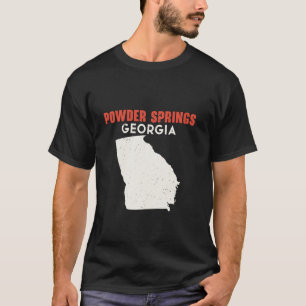 Powder Springs Georgia USA State America Travel Ge T-shirt