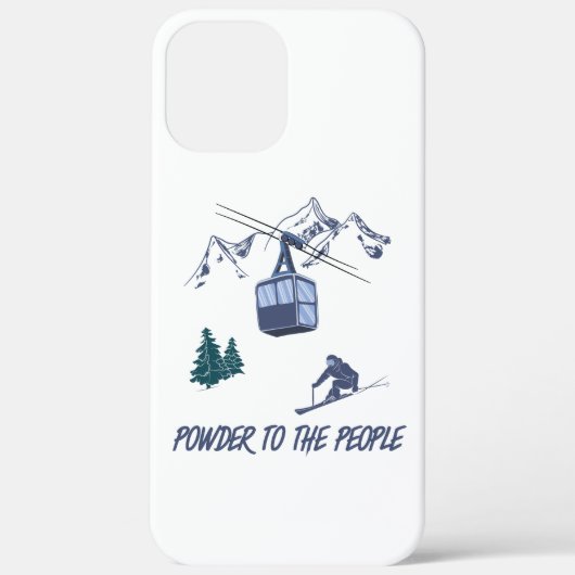 Powder to People Ski Resort Case-Mate iPhone Case (Achterkant)