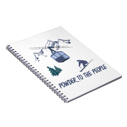 Powder to People Ski Resort Notitieboek (Rechterzijde)