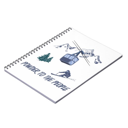 Powder to People Ski Resort Notitieboek (Linkerzijde)