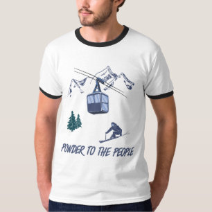 Powder to People Ski Resort T-shirt