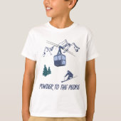 Powder to People Ski Resort T-shirt (Voorkant)