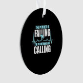 Powder valt op Snowboard Ornament (voorkant)