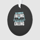 Powder valt op Snowboard Ornament (voorkant)